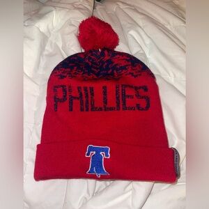 Phillies Opening Day 2018 Red Pom Beanie Hat